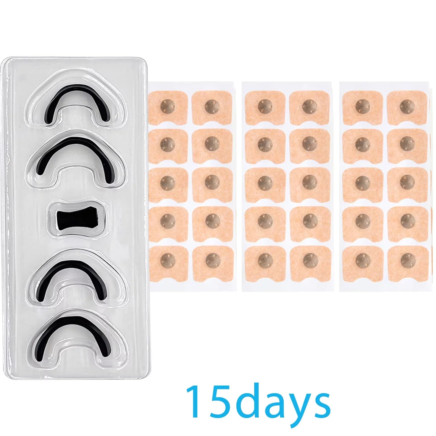 Magnetic Nasal Strips Anti-Snoring Aid 15/30-Day Supply Strong Adhesive Tabs High-Quality Sleep Appliance for Snoring Relief