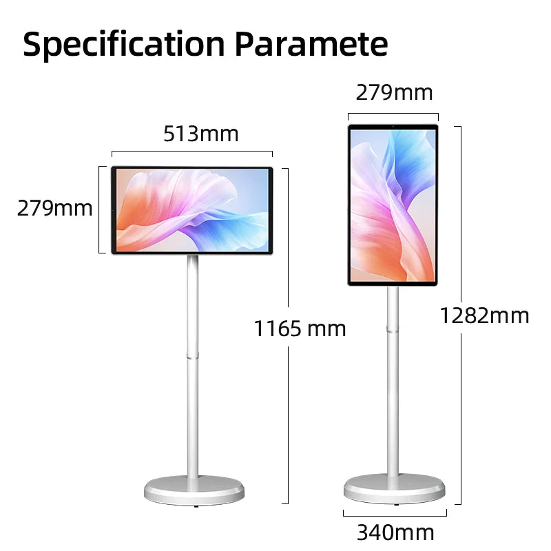 2026 Fashion Popular 21.5 Inch Battery-Power Android 13 Lg Stand by Me Tv In-Cell Touch Screen Gym Gaming Live Room Smart Tv