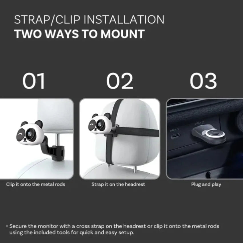 Wireless Carplay Baby Monitor Camera Adapter Rearview Incar Infant Pet Monitor Wired-To-Wireless Box Plug&Play for Car Backseat