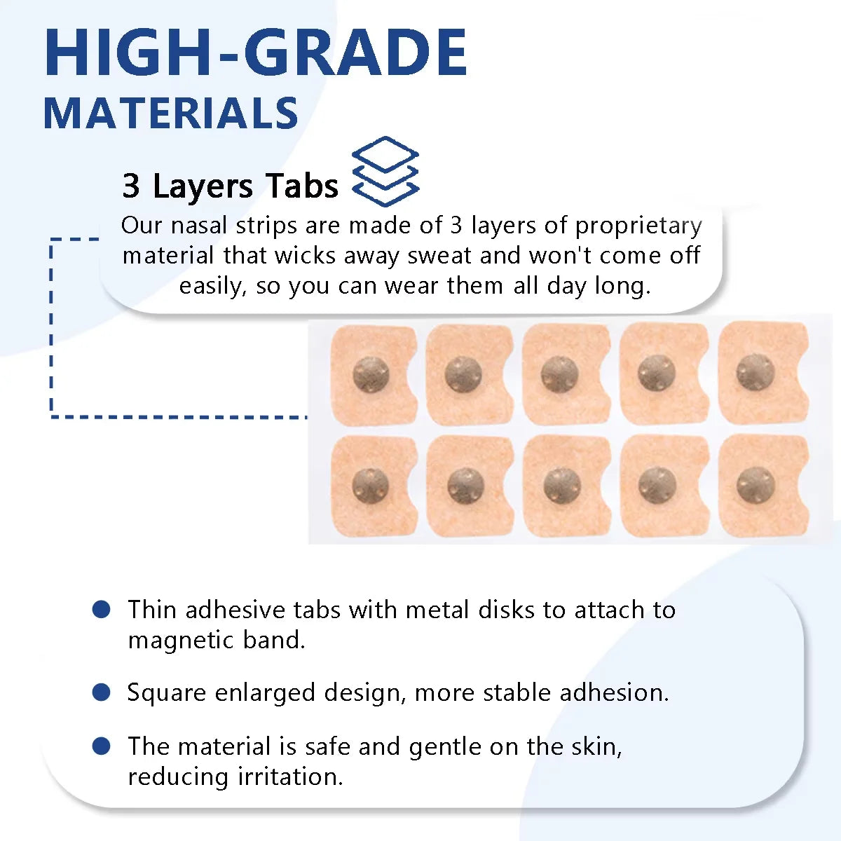 Magnetic Nasal Strips Anti-Snoring Aid 15/30-Day Supply Strong Adhesive Tabs High-Quality Sleep Appliance for Snoring Relief