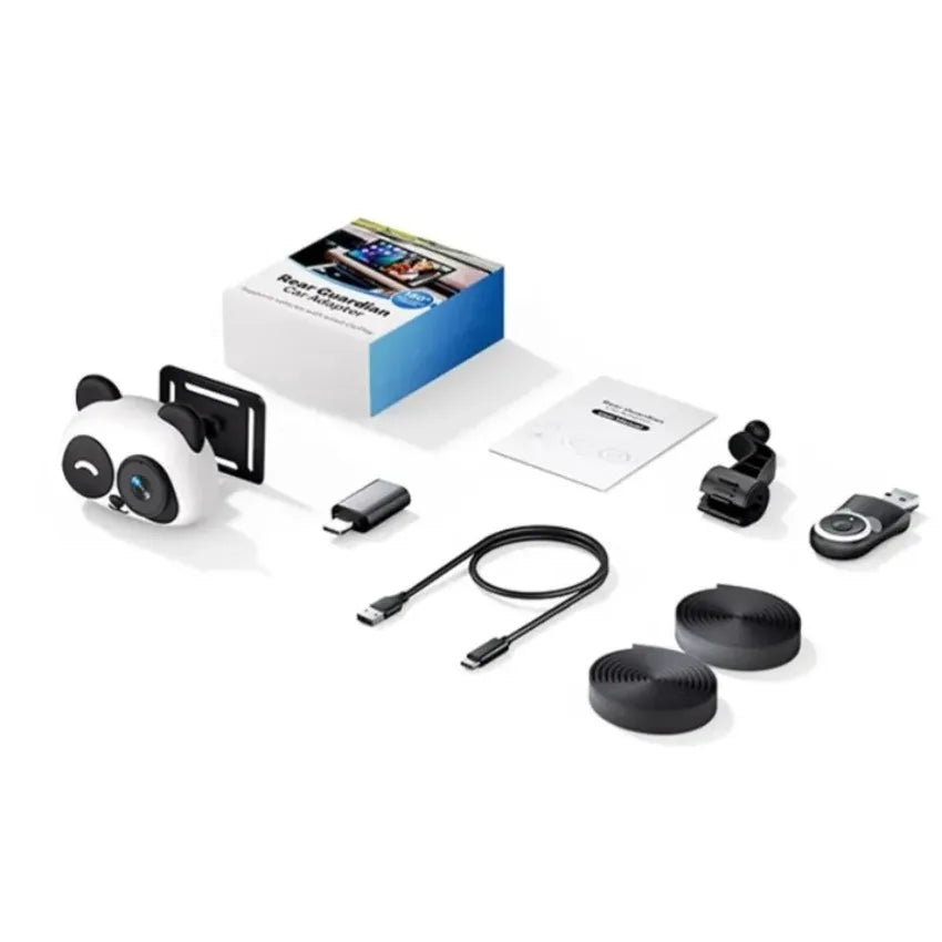 Wireless Carplay Baby Monitor Camera Adapter Rearview Incar Infant Pet Monitor Wired-To-Wireless Box Plug&Play for Car Backseat