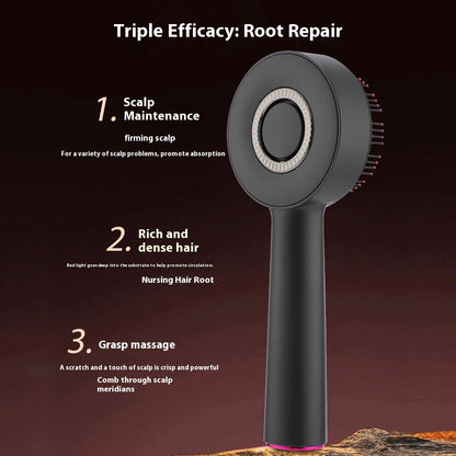 Electric Vibration Massage Comb Red Light Scalp Follicle Comb Head Acupuncture Points Oil Massager Anti-Hair Loss Device