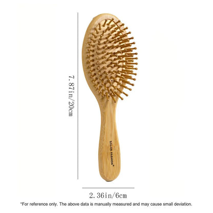 1PC Wood Comb Professional Healthy Paddle Cushion Hair Loss Massage Brush Hairbrush Comb Scalp Hair Care Healthy Bamboo Comb