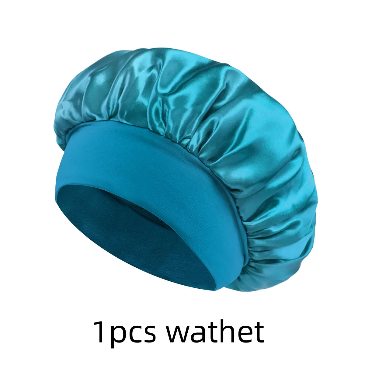 1/3/5/10 Pcs Mix Newly Silk Bonnet for Wide-Brimmed Sleeping Satin Hair Bonnets Soft Elastic Band for Women Men Curly Hair Use