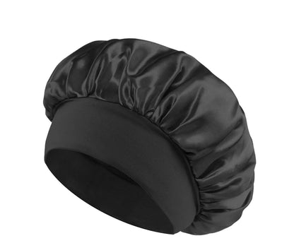 1/3/5/10 Pcs Mix Newly Silk Bonnet for Wide-Brimmed Sleeping Satin Hair Bonnets Soft Elastic Band for Women Men Curly Hair Use