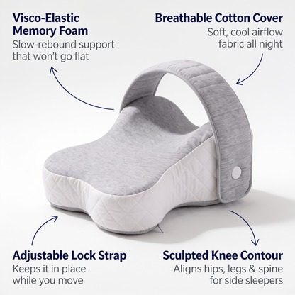 LunelaPro Knee Pillow for Side Sleepers