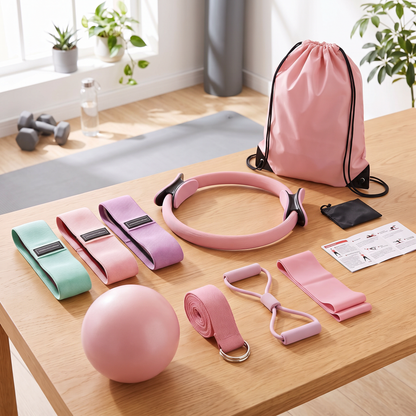Aurela - 10 Piece Pilates Kit for Home Workouts